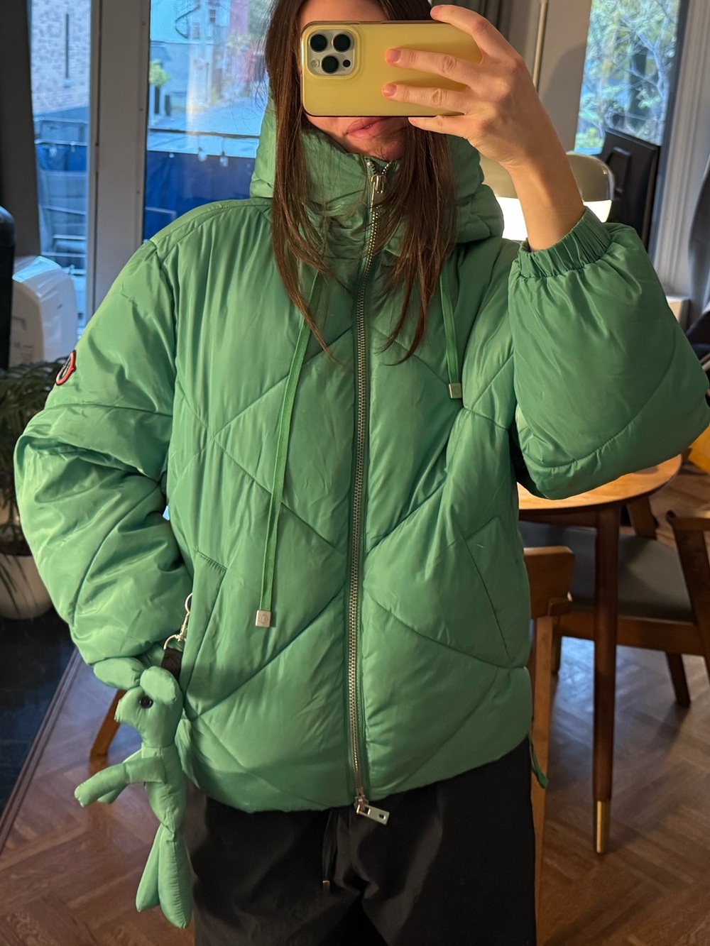 Otto Dame way out green puffer jacket